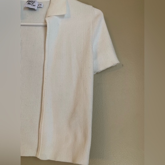 Princess polly mini cardigan sweater ribbed cropped white
Size s/m - Picture 3 of 7